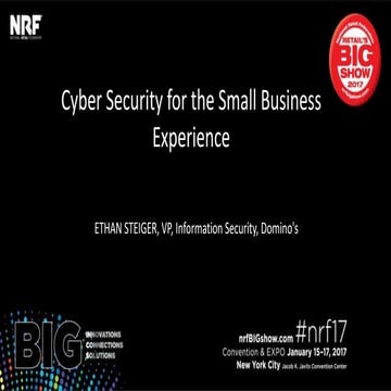 Cyber Security for the Small Business Experience