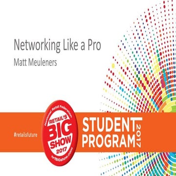 Career Development: Networking Like a Pro