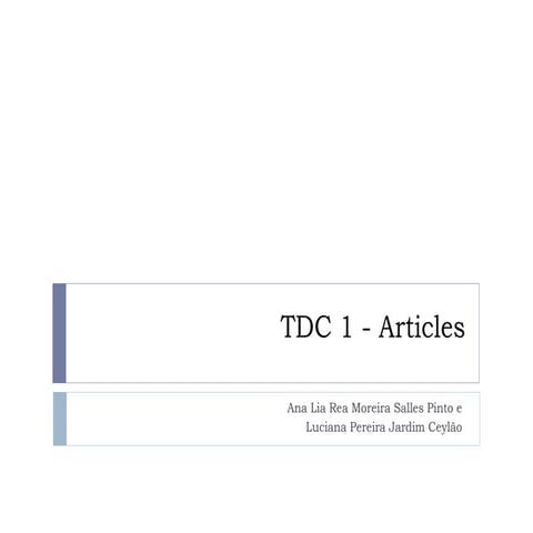 Ana and luciana's articles