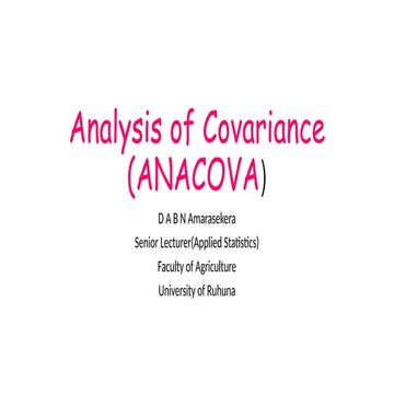 Part-1 (ANACOVA) analysis of Covariance.pptx