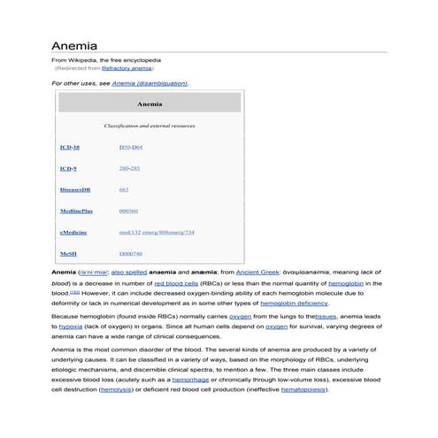 Anaemia