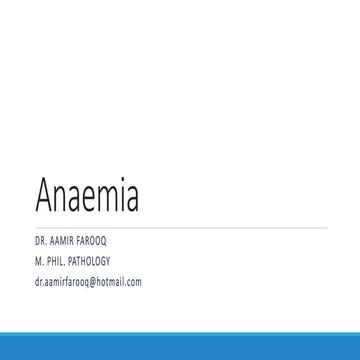 Anemia, types and causes