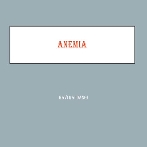 Anemia