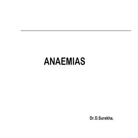 anaemias for mbbs first year students nmc curriculum