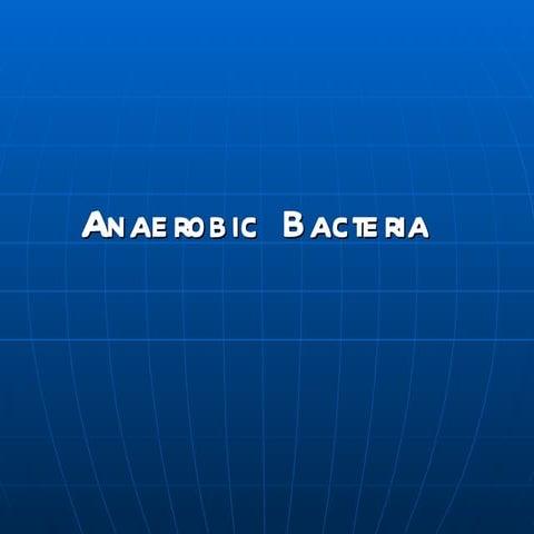 Anaerobic bacteria