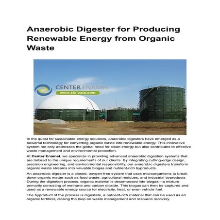 Anaerobic Digester for Dairy Farm Waste Management.docx