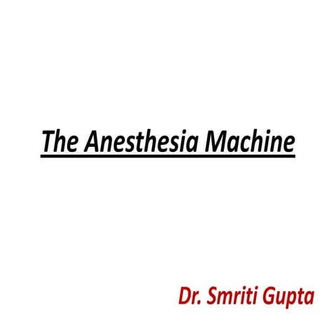 Anaesthesia machine