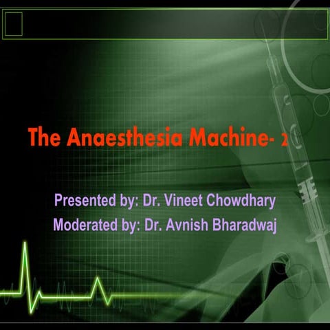 Anaesthesia machine 2