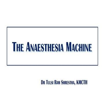 Anaesthesia machine
