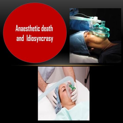 Anaesthetic death ppt | PPTX