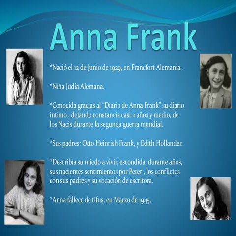 Diario De Anna Frank | PPTX