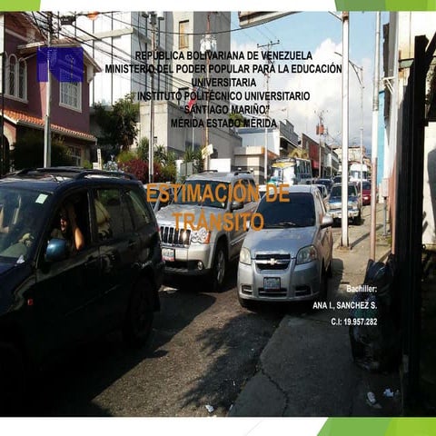 Métodos de estimación de tránsito