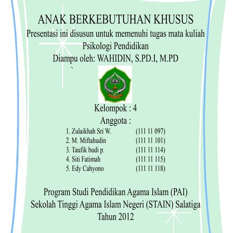 Anak berkebutuhan khusus