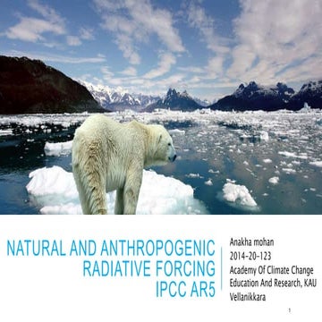 NATURAL AND ANTHAOPOGENIC RADIATIVE FORCING BASED ON IPCC AR5