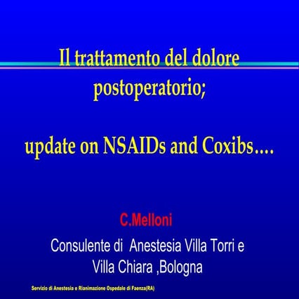 Update on NSAID's,Coxibs(2008???)