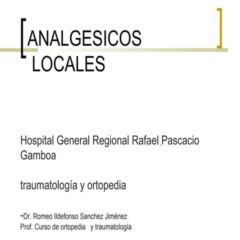 Analgesicos | PPT