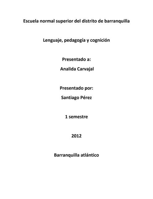 Adquisicion del lenguaje