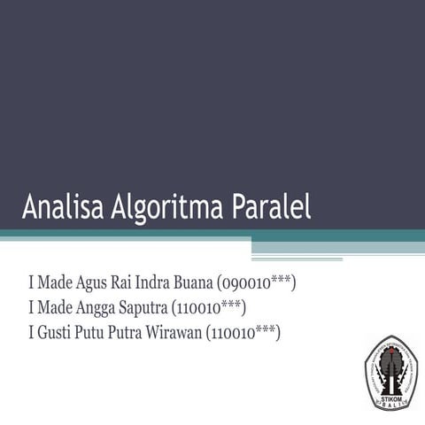 Analisa algoritma paralel