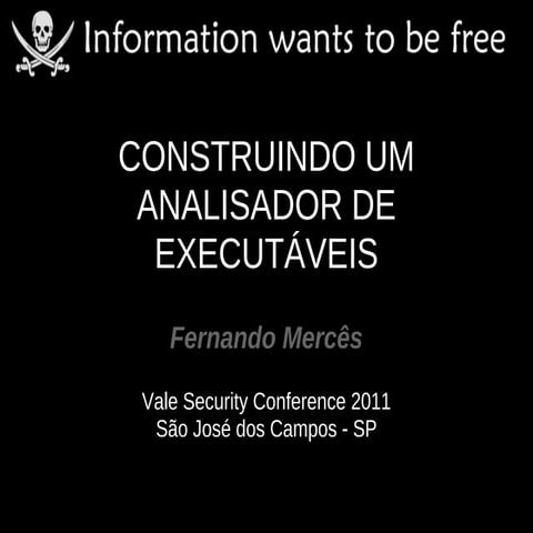 Construindo um analisador de executáveis