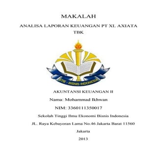 Analisa Laporan Keuangan 