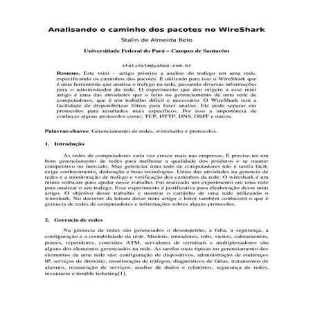 Analisando O Caminho Dos Pacotes No Wireshark   Stalin