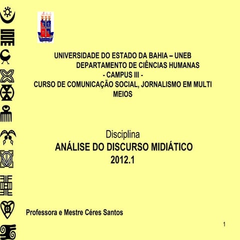 Analise do Discurso Midiático