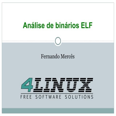 FISL11: Análise de binários ELF