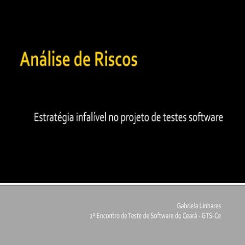 Análise de Riscos