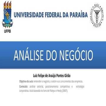 Análise do negócio da empresa