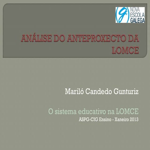 Analise lomce mariló candedo gunturiz