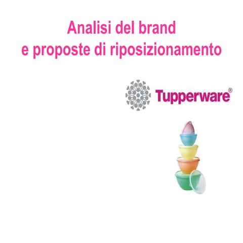 Analisi brand Tupperware | PDF