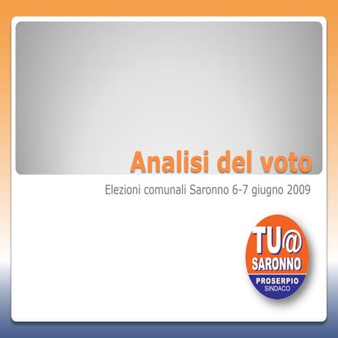 Analisi Del Voto | PPT