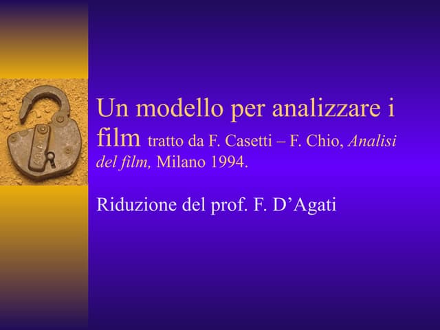 Analisi Film Versione Divulgativa Rev