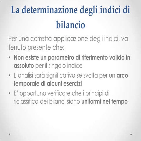 ANALISI DI BILANCIO | PPT