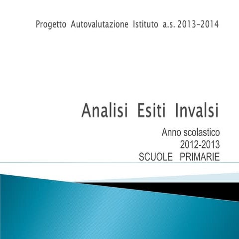 Analisi invalsi 1213