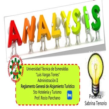 REGLAMENTO GENERAL DE ALOJAMIENTO EN ECUADOR