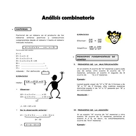 Analisis combinatorio