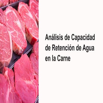 Análisis-de-Capacidad-de-Retención-de-Agua-en-la-Carne | PPT