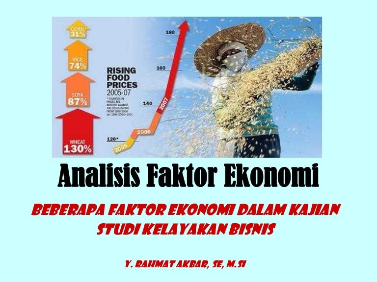 Analisis faktor ekonomi Analisis faktor ekonomi