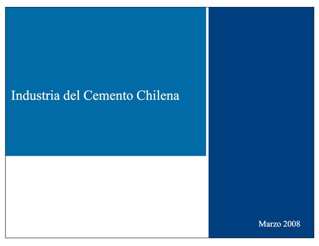 Analisis Industria Cemento Chilena
