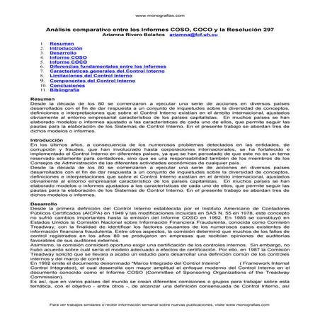 Control Interno - Marco Integrado .- Coso 2013 resumen-ejecutivo | PDF