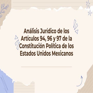 reforma judicial en méxico es de caracter obligatorio | PPTX