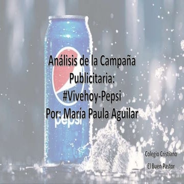 analisis de campaña publicitaria: pepsi | PPTX