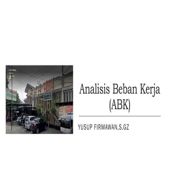 Analisis Beban Kerja (ABK) dalam menghitung jumlah pegawai dalam suatu intitusi
