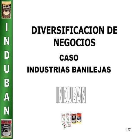 Analisis industria del cafe, caso induban