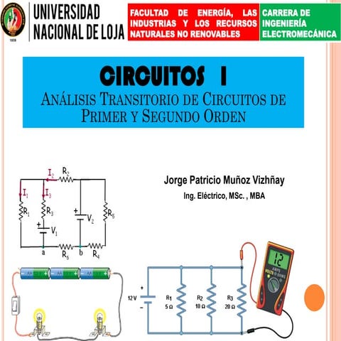 Analisis circuitos eléctricos primer y segundo orden