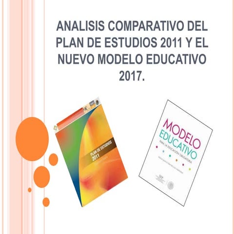 Analisis comparativo del plan de estudios 2011 y