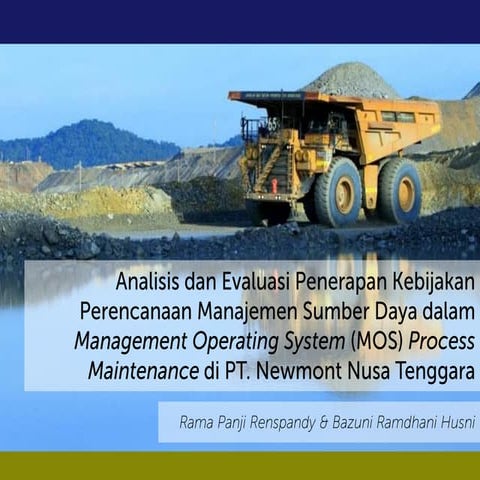 Analisis dan evaluasi penerapan kebijakan perencanaan manajemen sumber daya d...