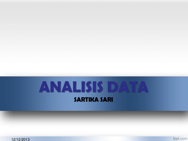 Analisis Data Analisis Data