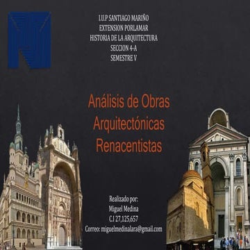 Analisis de ARQ. Renacentista